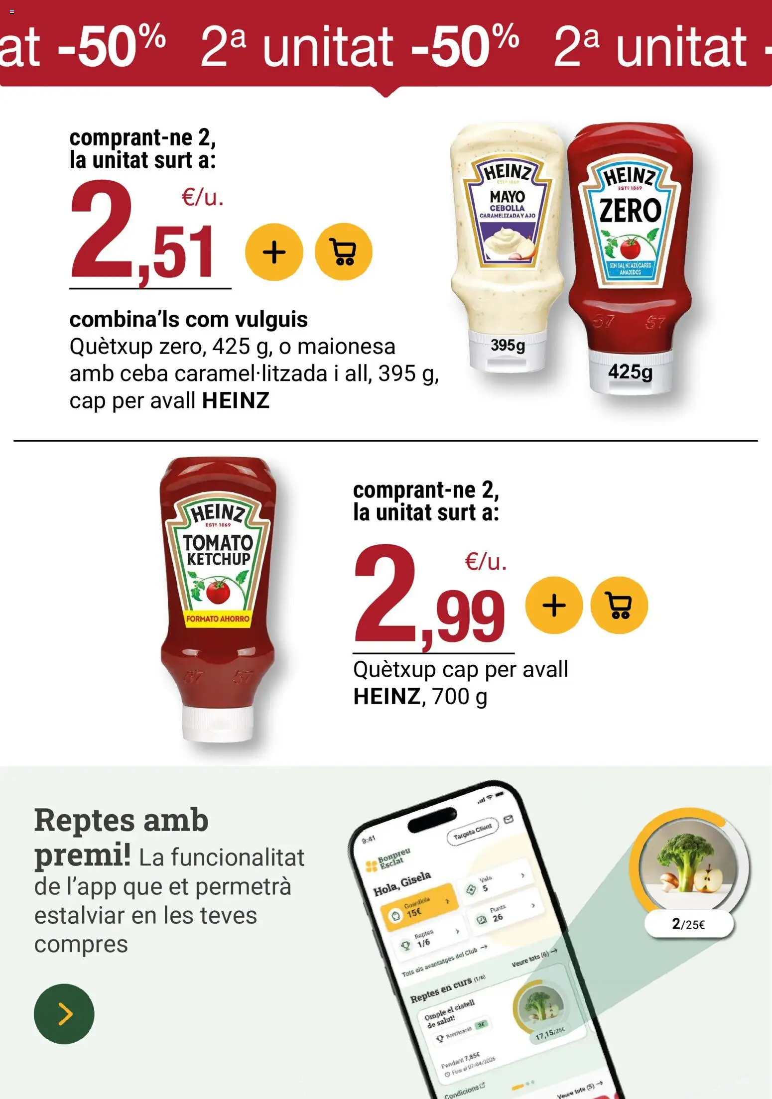 Bonpreu folleto │ válido desde el 25/08/2026 | Página: 68 | Productos: Kétchup, Ajo, Cebolla, Sal