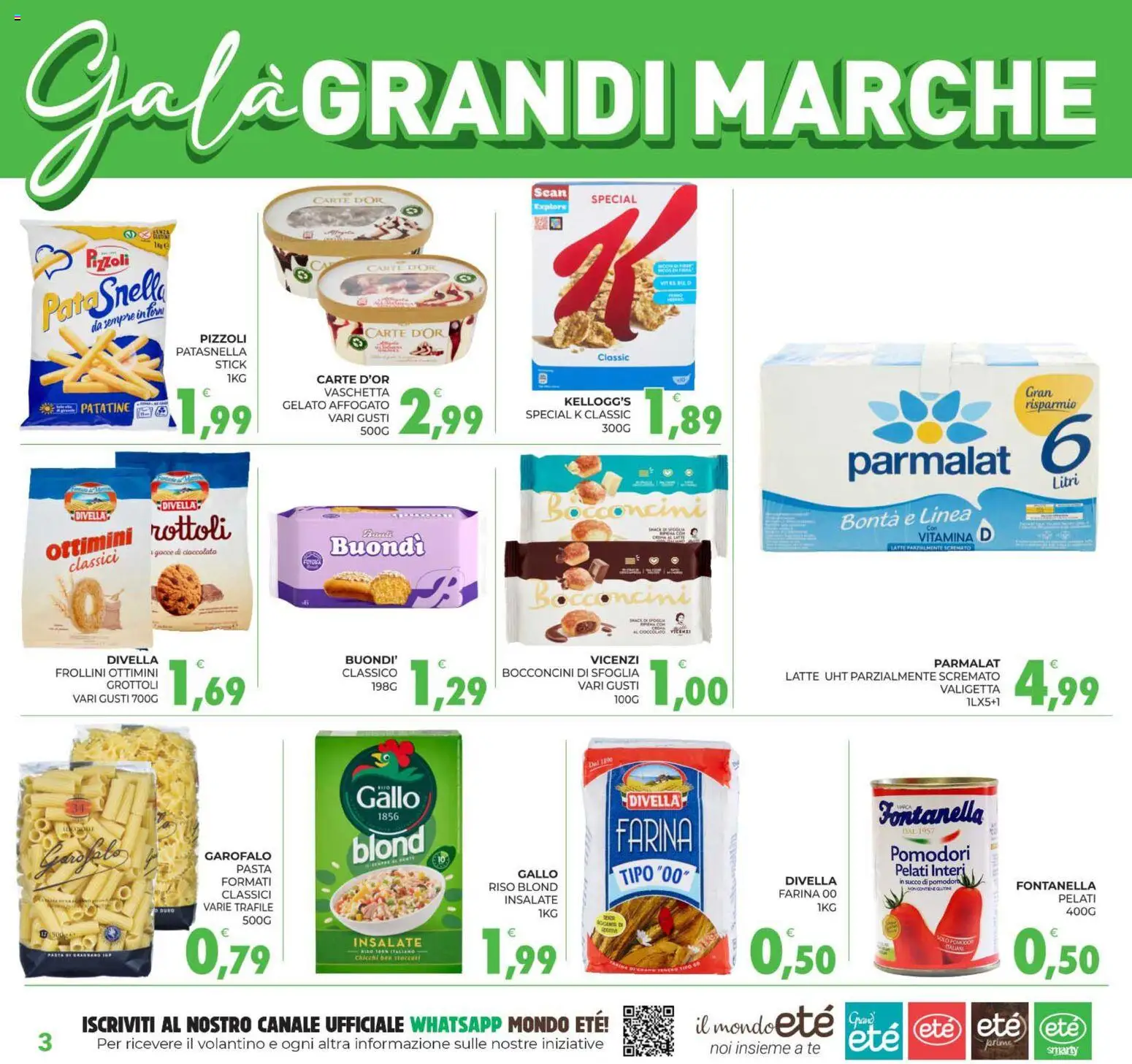 Volantino Eté del 19/08/2026 | Pagina: 3 | Prodotti: Succo, Garofalo, Pomodori, Pasta
