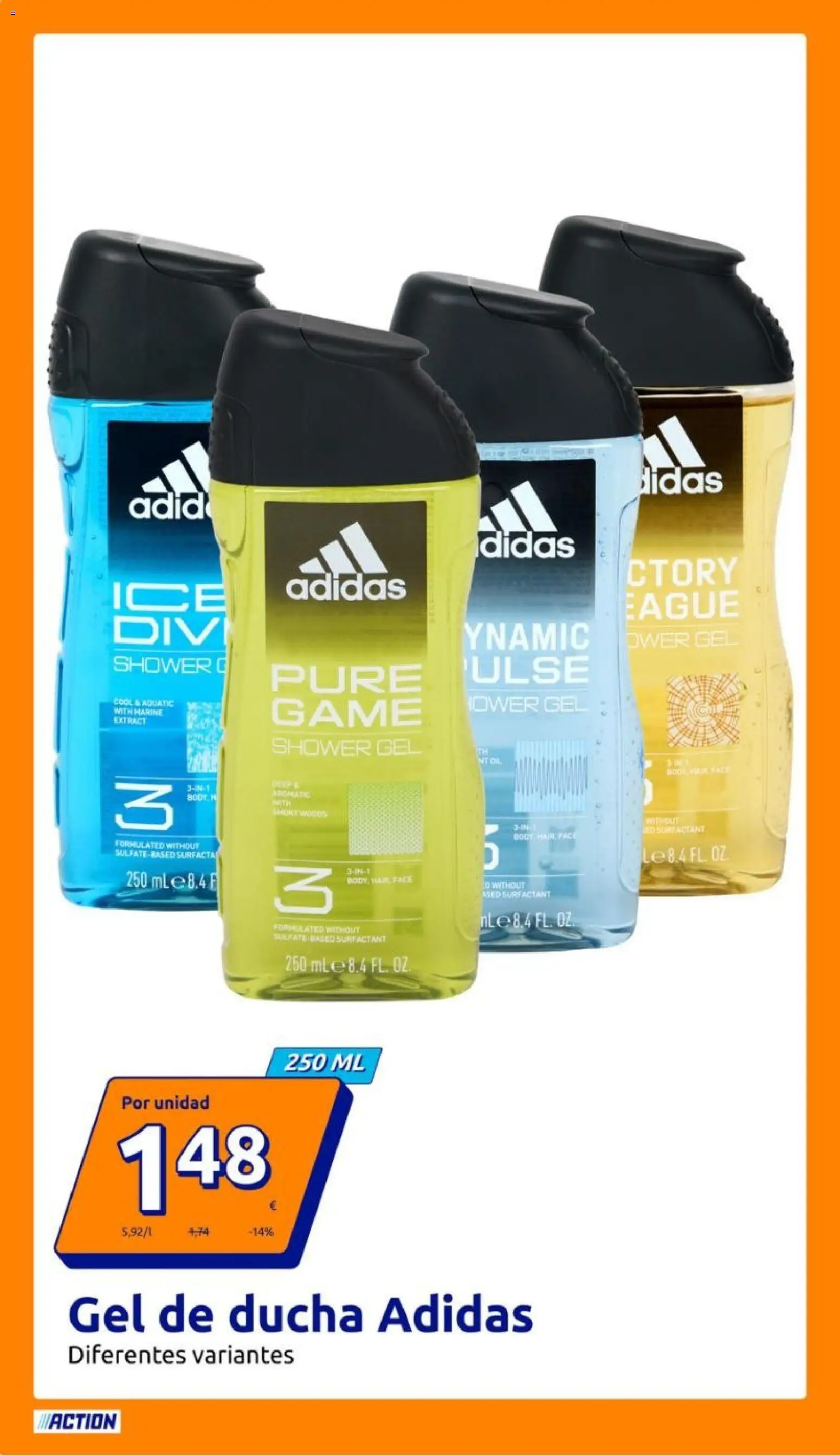 Action folleto │ válido desde el 15/07/2026 | Página: 10 | Productos: Gel de ducha, Puré, Ducha