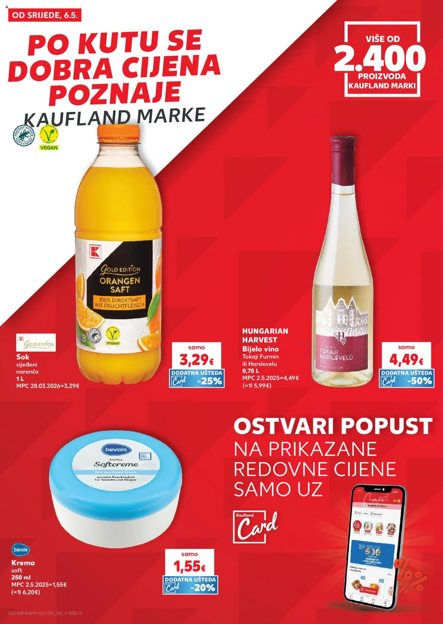 Kaufland HR akciós ujság - amely érvényes a következő dátumtól: 06.05.2026 | Oldal: 26 | Termékek: Vegán