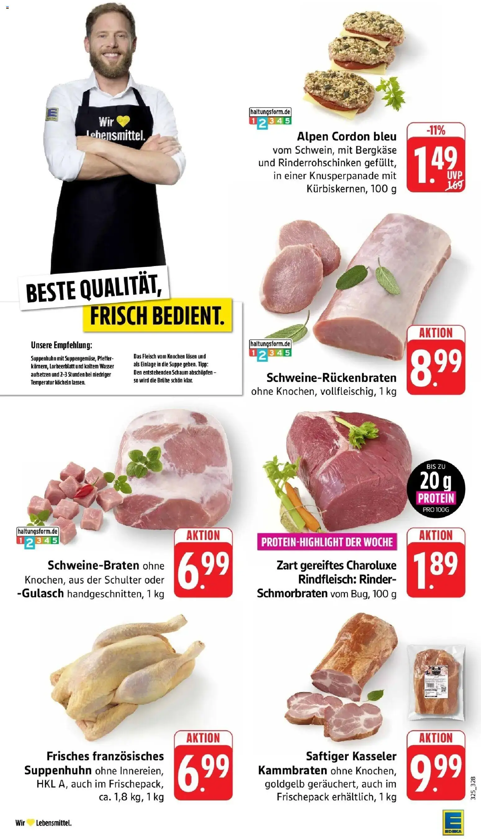 Edeka Prospekt Schöllkrippen (ab 19.10.2026) » Angebote Online | Seite: 10 | Produkte: Pfeffer, Schulter, Rindfleisch, Fleisch