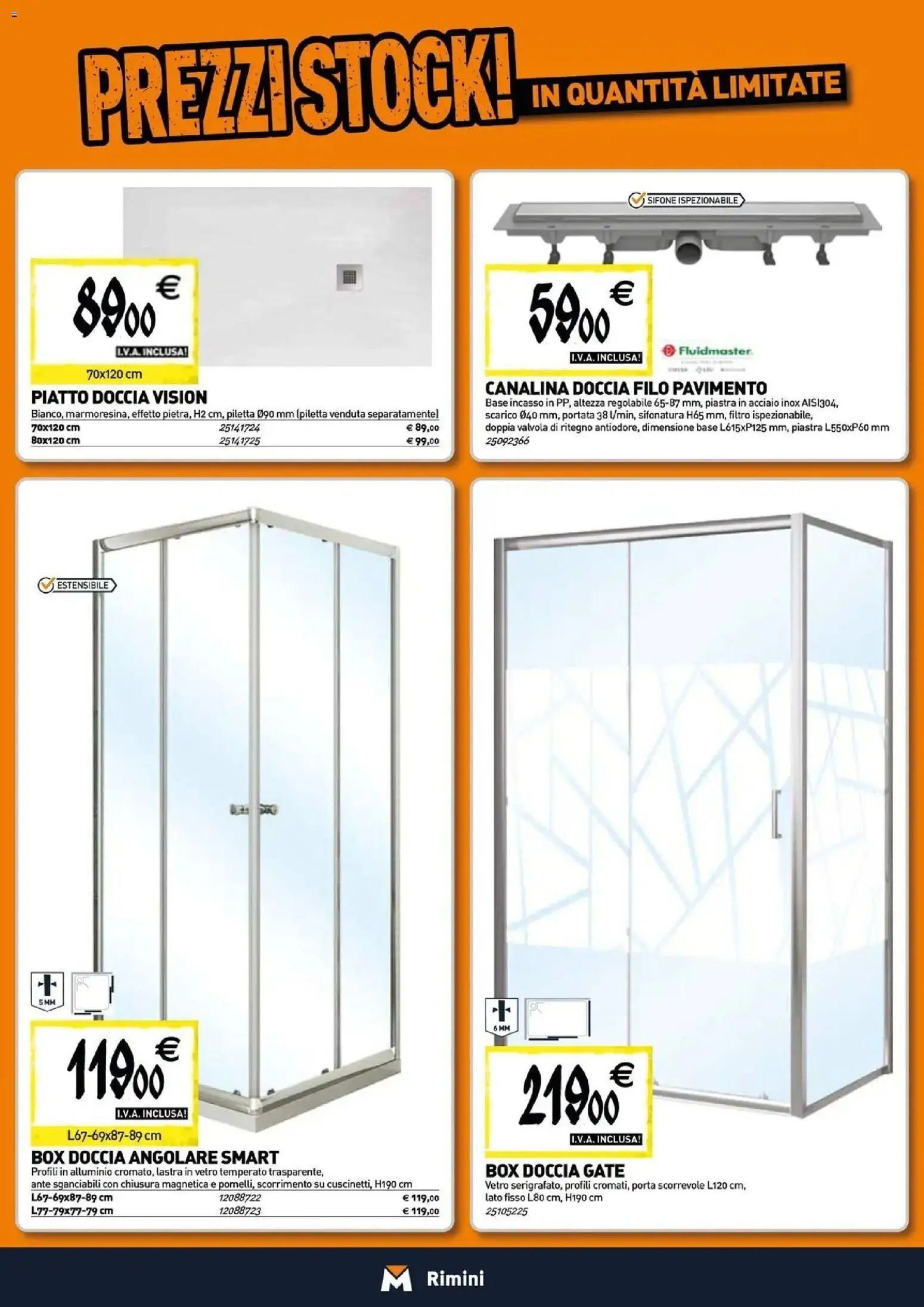 Nuovo TECNOMAT catalogo Rimini dal 27/08/2026 > offerte anteprima 🛍️ | Pagina: 2 | Prodotti: Porta, Pavimento, Porta scorrevole, Box doccia