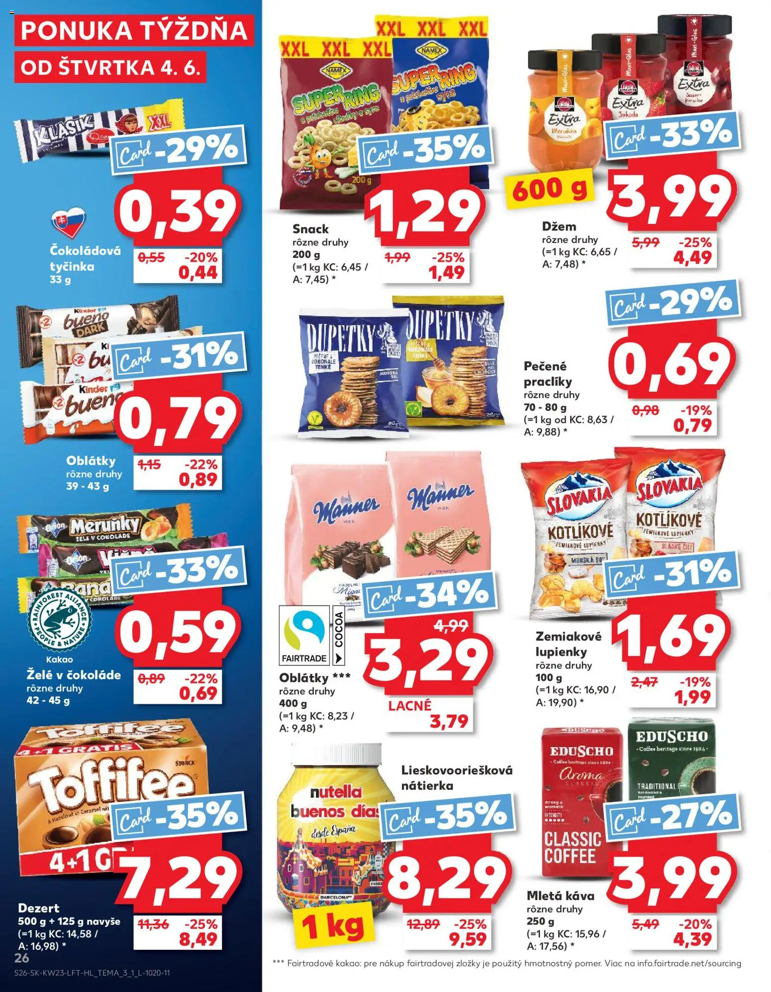Nové Kaufland akcie – leták je platný od 04.06.2026 | Strana: 26