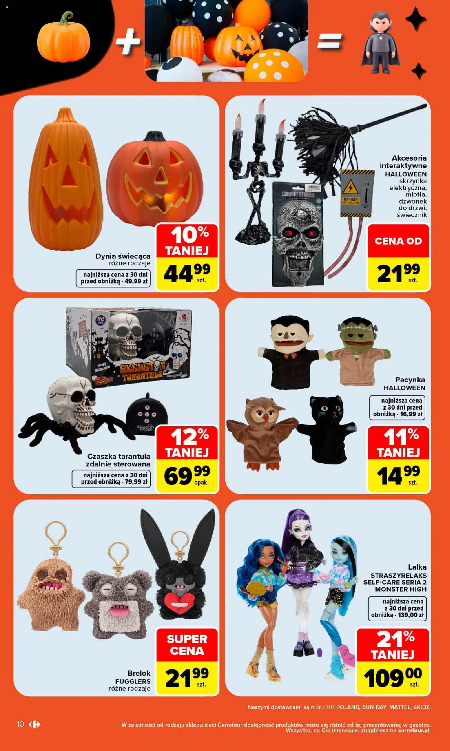 Carrefour gazetka - Same okazje od 19.10.2026 | Strona: 10 | Produkty: Dynia, Lalka