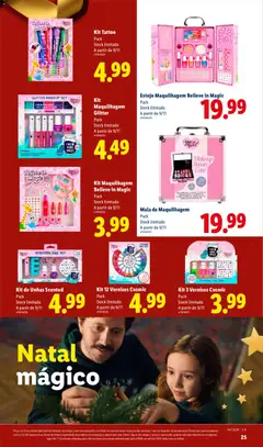 Pré-visualização Lidl folheto Especial Natal válido de 26/10/2026 | Página: 25 | Produtos: Gloss, Blush, Maquilhagem, Base