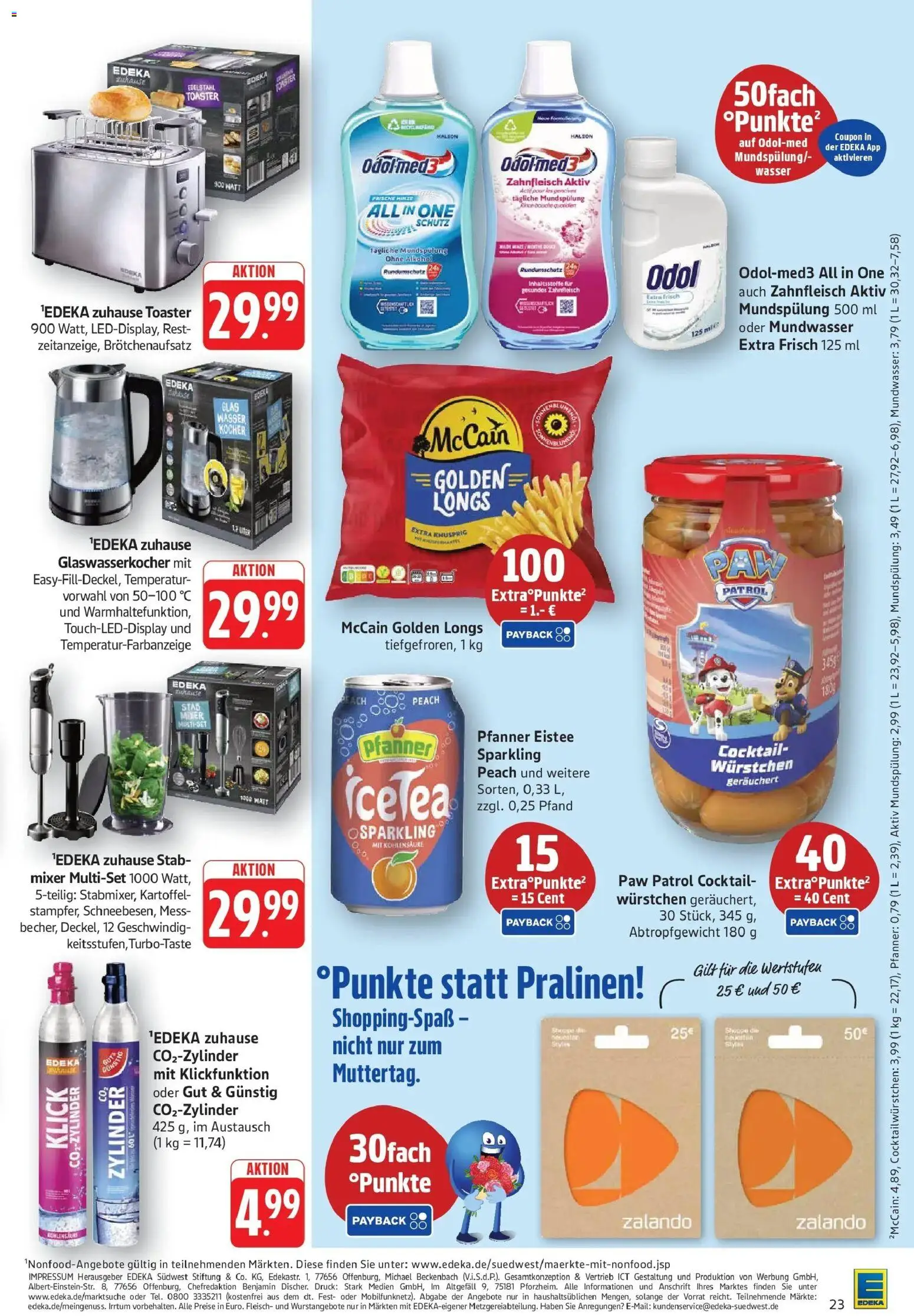 Edeka prospekt Geislingen	 – gültig ab 04.05.2026 | Seite: 25 | Produkte: Mixer, Toaster, Kocher, McCain
