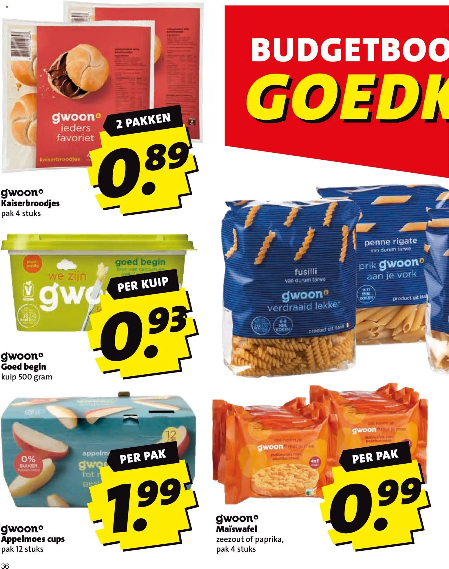 {H1} | Pagina: 36 | Producten: Suiker, Tarwe, Zeezout, Appelmoes