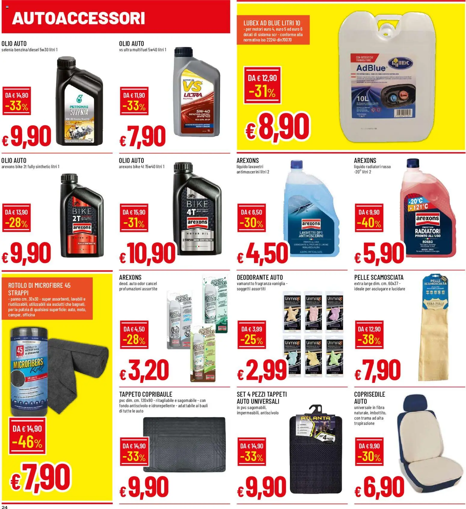 Volantino Galassia del 17/09/2026 | Pagina: 24 | Prodotti: Deodorante auto, Deodorante, Liquido lavavetri, Profumo