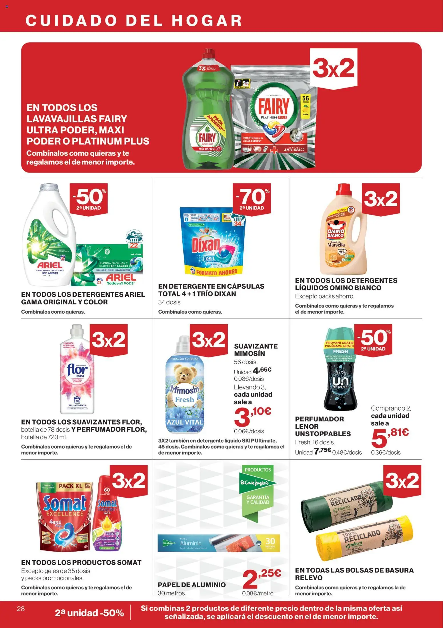Supercor Canarias │ válido desde el 28/10/2026 | Página: 28 | Productos: Detergente, Bolsas de basura, Detergente líquido, Lavavajillas