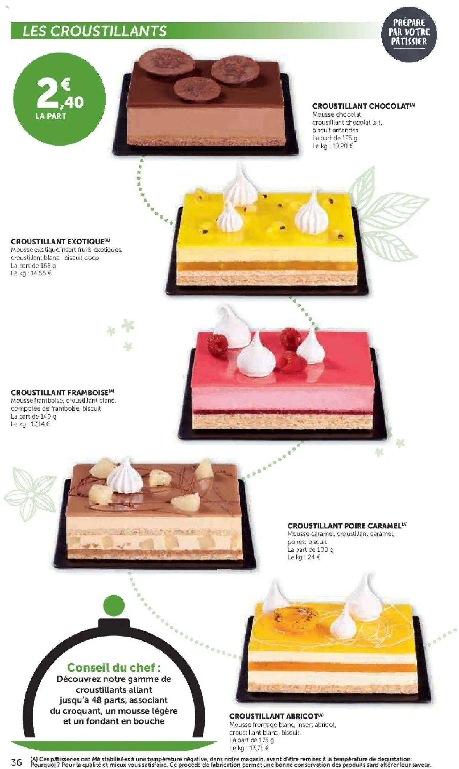 {H1} | Page: 36 | Produits: Poire, Mousse, Chocolat, Amandes