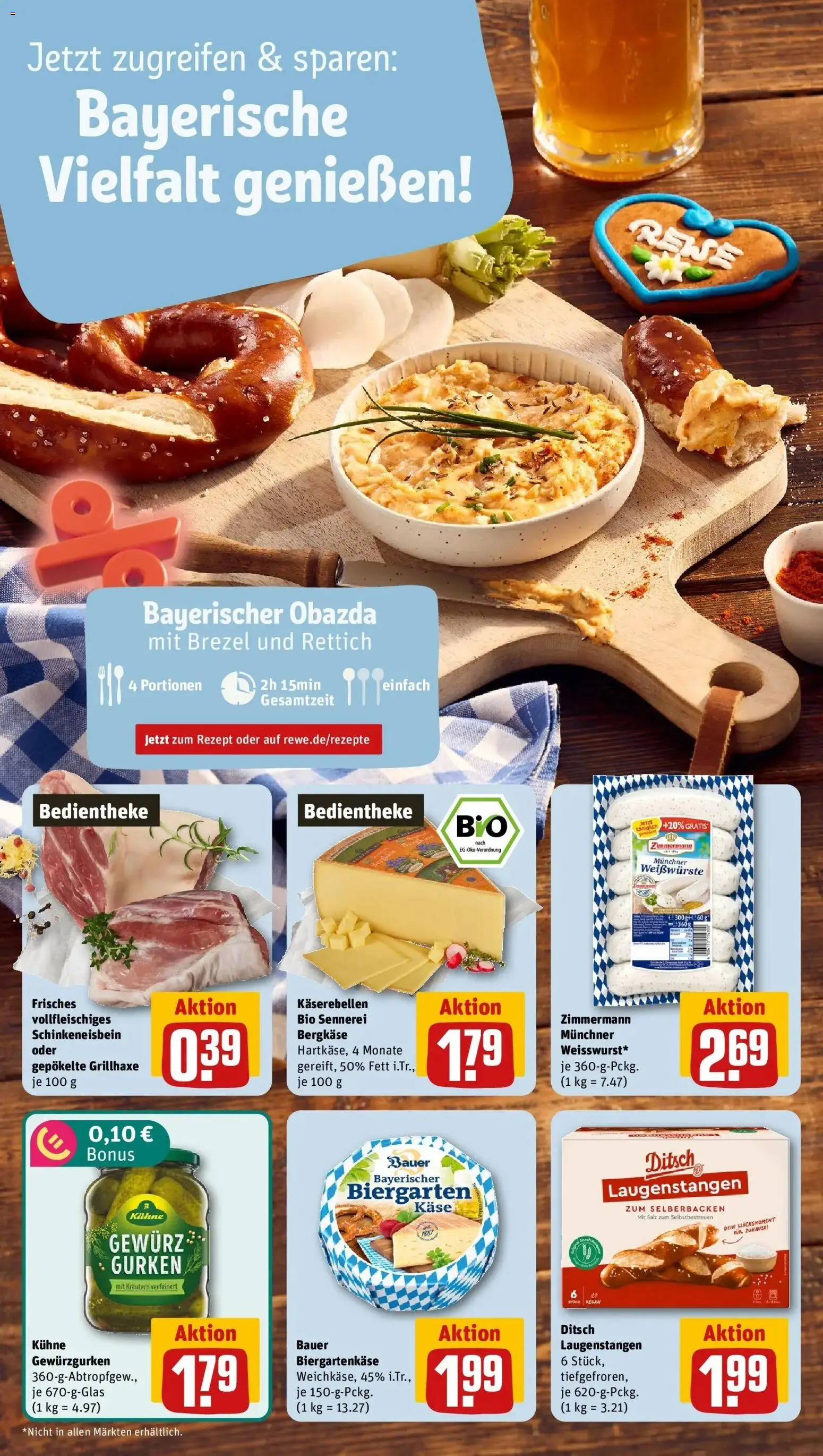 REWE Prospekt ab 14.09.2026 zum Blättern » Angebote | Seite: 16 | Produkte: Käse, Salz, Gurken