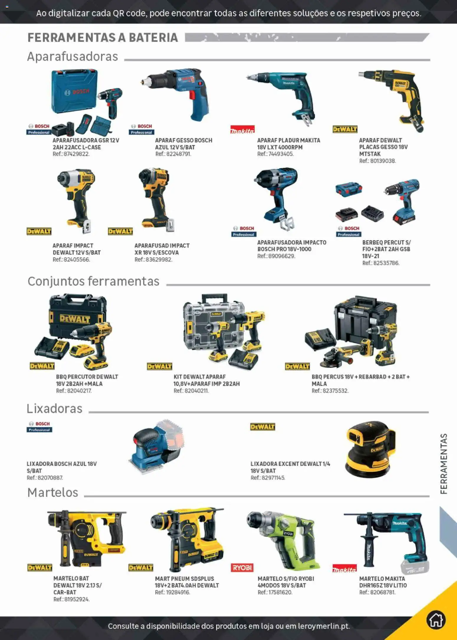 Leroy Merlin Catálogo Pro │ válido de 09.06.2026 | Página: 309 | Produtos: Ferramentas, Bateria, Martelo