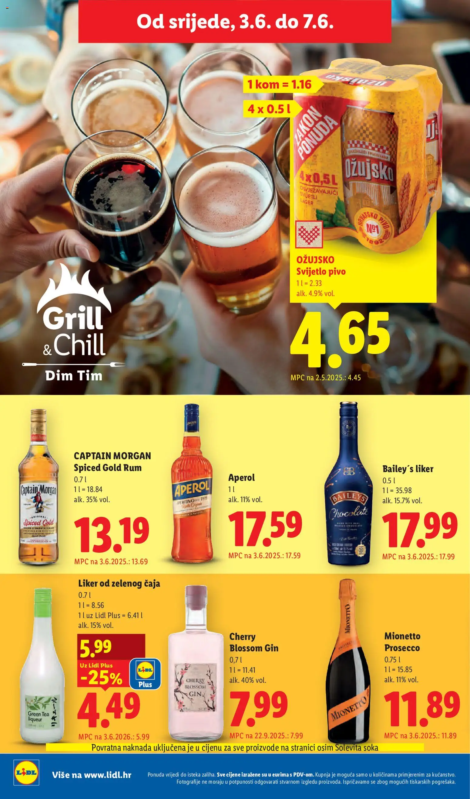 Lidl katalog | vrijedi od 01.06.2026 | Stranica: 58 | Proizvodi: Gin, Pivo, Aperol, Liker