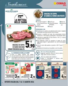 Anteprima del volantino Conad volantino City Lombardia valido a partire dal 07/08/2026 | Pagina: 6 | Prodotti: Bovino, Pepe, Burro, Parmigiano