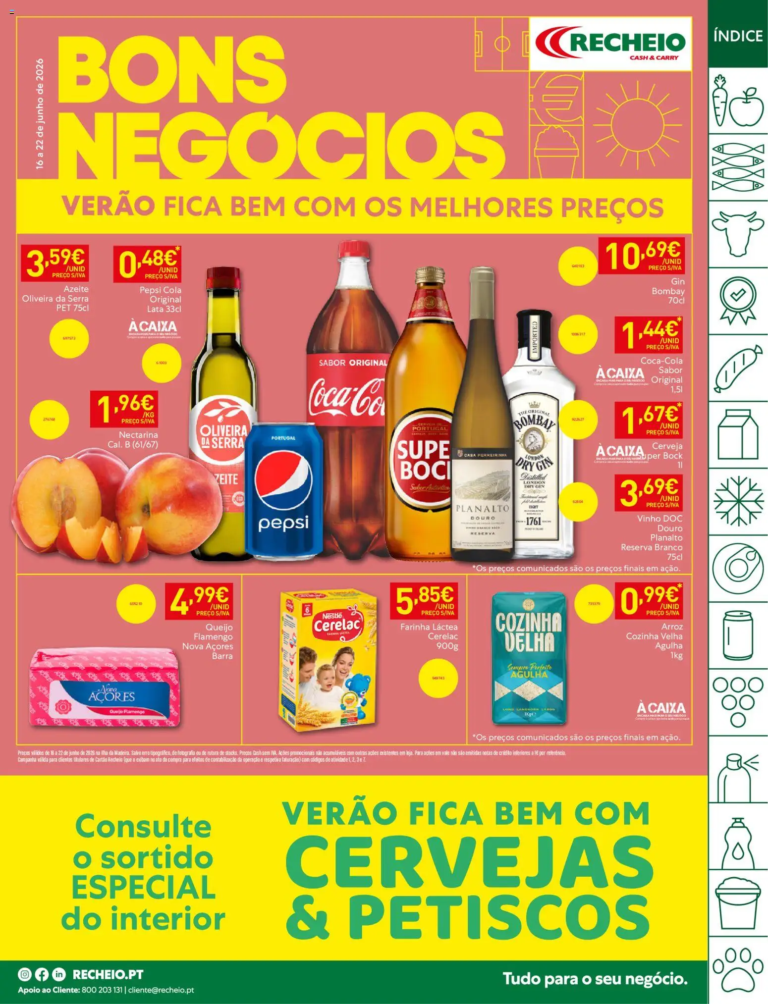 Recheio folheto Madeira │ válido de 16.06.2026 | Página: 1 | Produtos: Azeite, Caixa, Nestlé, Cerveja