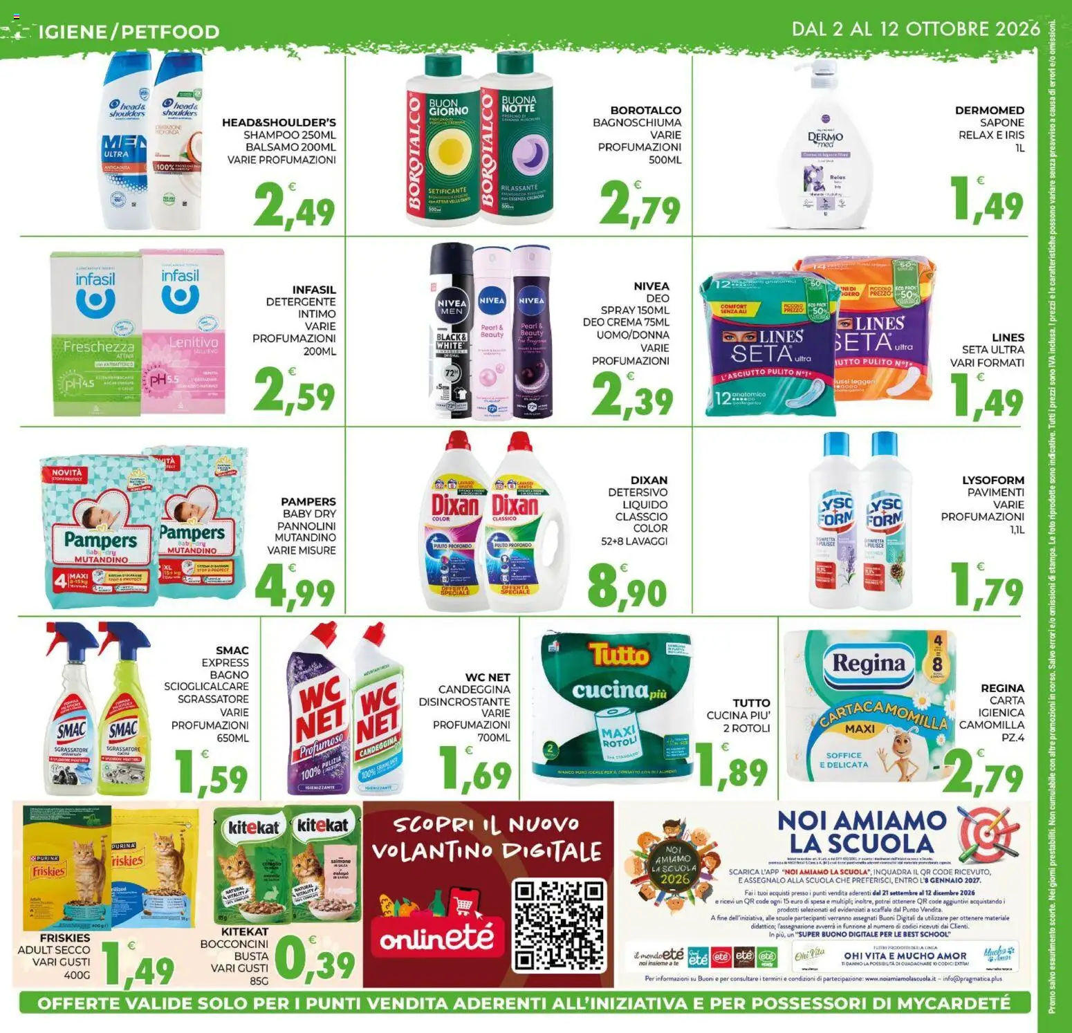 Volantino Eté del 02/10/2026 | Pagina: 12 | Prodotti: Balsamo, Sapone, Intimo, Pampers
