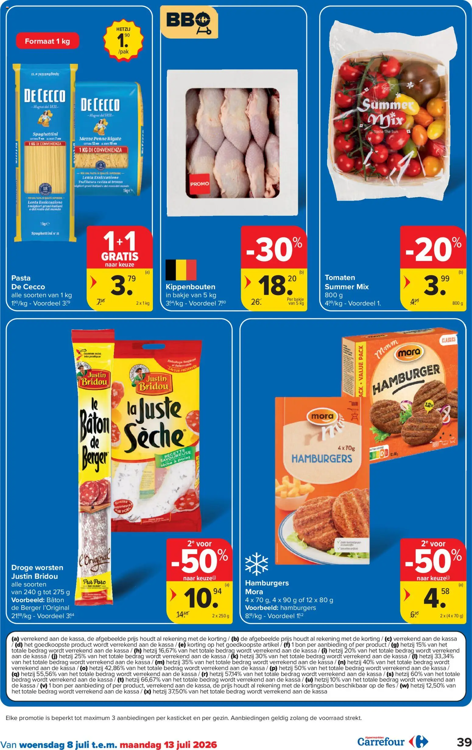 {H1} | Pagina: 39 | Producten: Fles, Hamburger, Tomaten, La