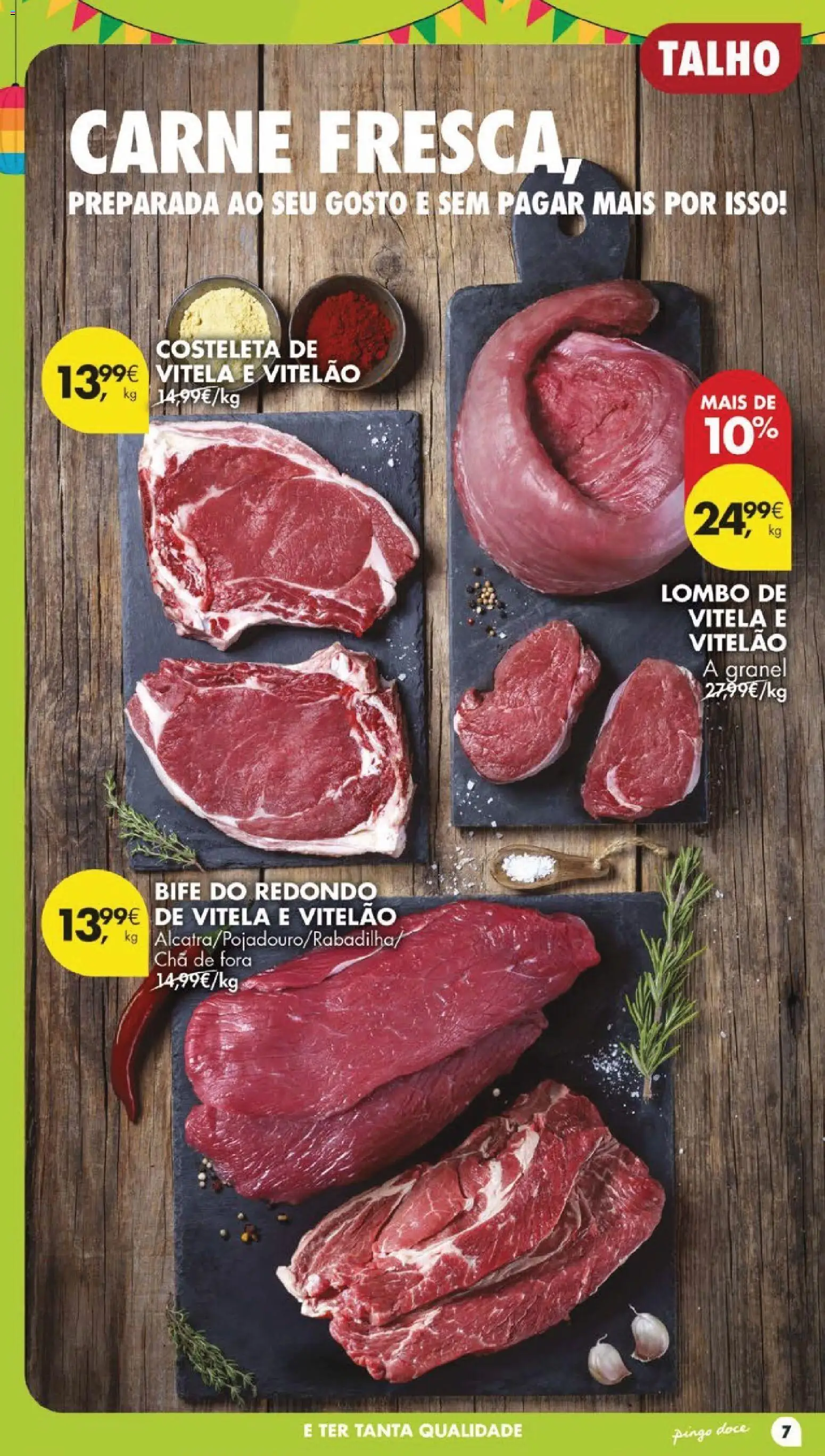 Pingo Doce folheto │ válido de 23/06/2026 | Página: 11 | Produtos: Vitela, Lombo, Chá, Carne