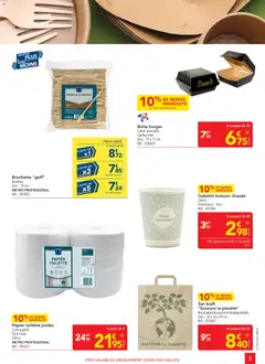 METRO - Prévisualisation de METRO Offres Prix & Promos Equipement valide à partir de 21.05.2026 | Page: 3 | Produits: Sac, Papier toilette, Gaufres