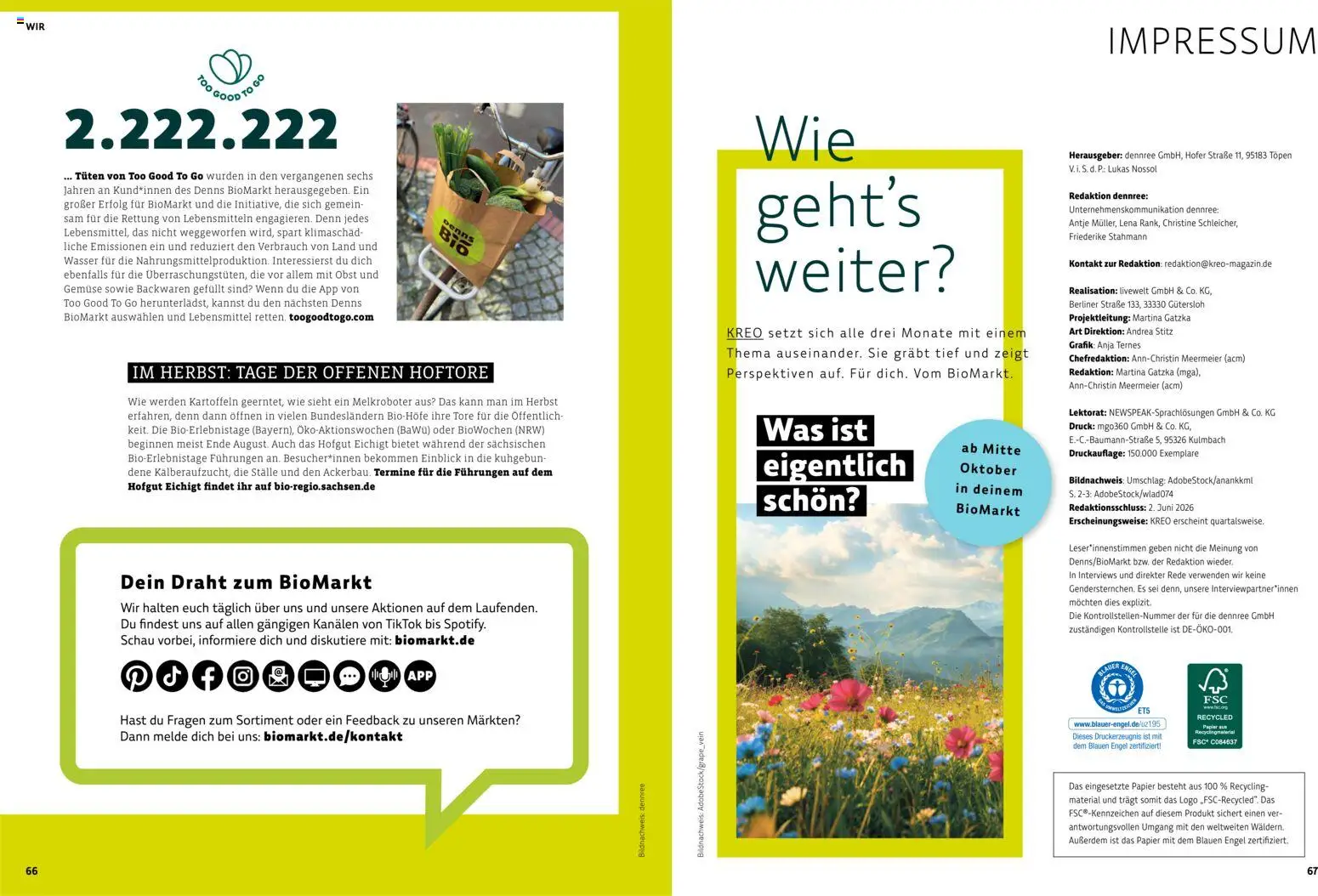 Denns BioMarkt KREO Magazin gültig ab 22.07.2026 | Seite: 34