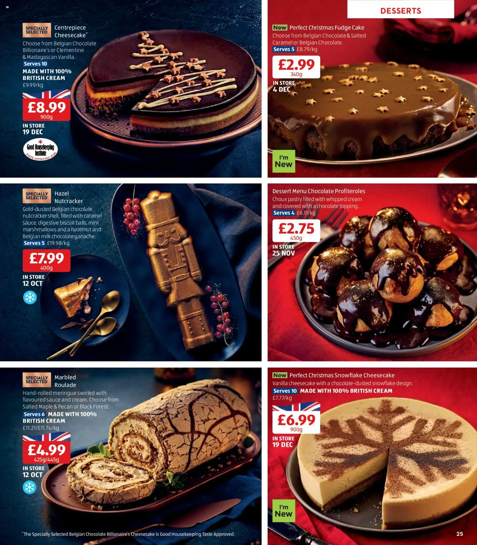 {H1} | Page: 25 | Products: Marshmallows, Cheesecake, Cake, Whipped cream