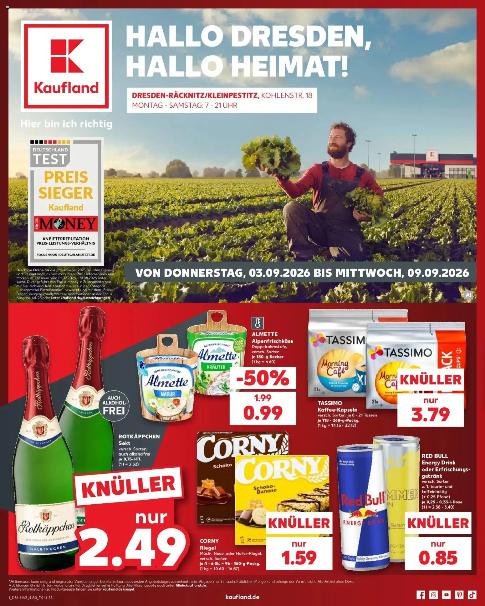 Prospekt Kaufland ab 31.08.2026 » Angebote Online zum Blättern | Seite: 10 | Produkte: Almette, Red bull, Energy, Alkohol