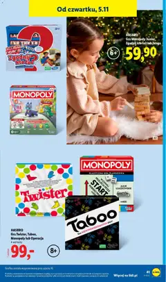 Pogląd oferty "HASBRO Gra Twister, Taboo, Monopoly lub Operacja, Gra Twister, Taboo, Monopoly lub Operacja" - ważna od 02.11.2026 | Strona: 47 | Produkty: Gra, Gry