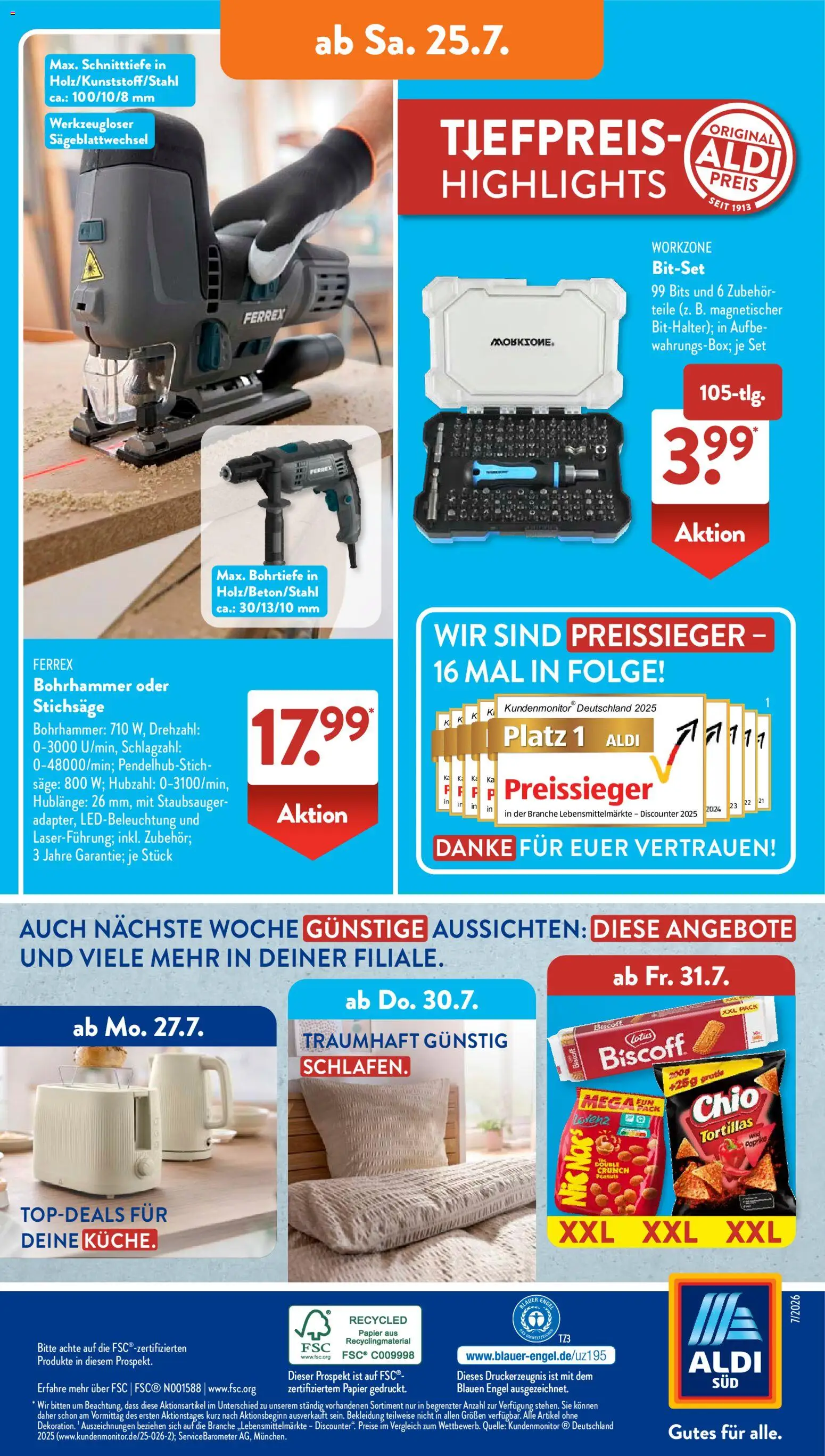 Aldi Süd Prospekt – gültig ab 20.07.2026 | Seite: 17 | Produkte: Staubsauger, Bekleidung