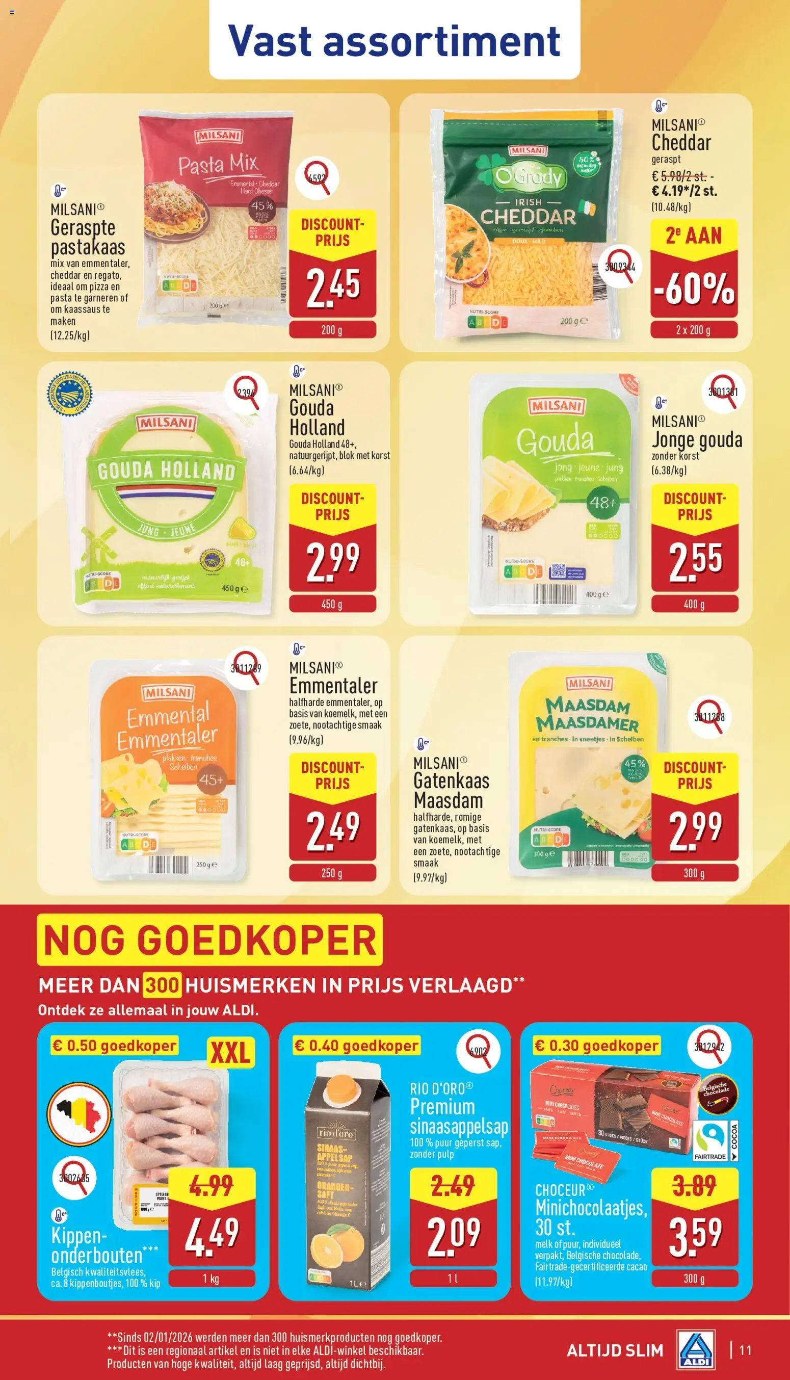 {H1} | Pagina: 11 | Producten: Cheddar, Gouda, Gyömbérsör, Chocolade