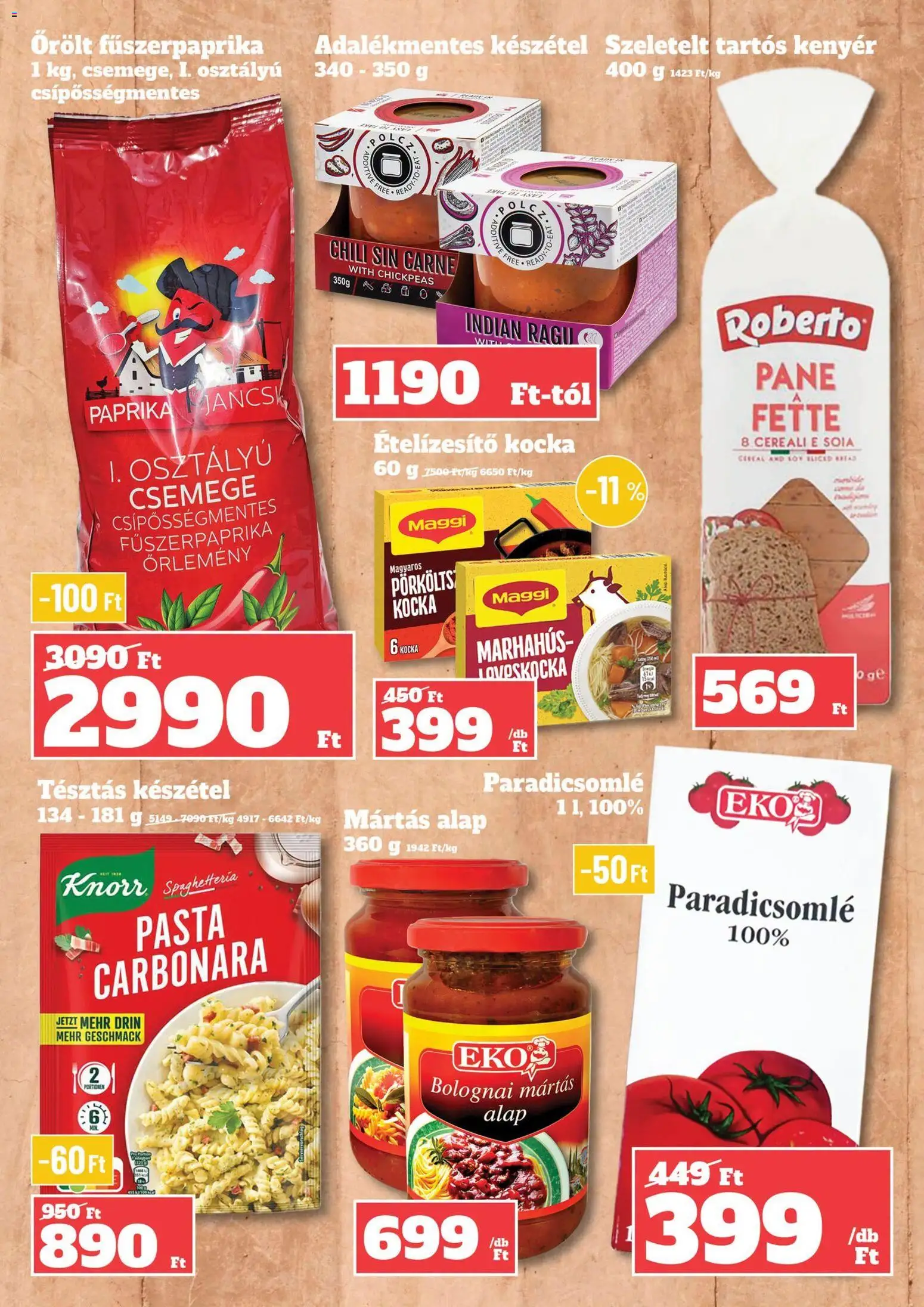 Family Diszkont akciós ujság - amely érvényes a következő dátumtól: 2026.07.03. | Oldal: 11 | Termékek: Chili, Maggi, Ételízesítő, Készétel