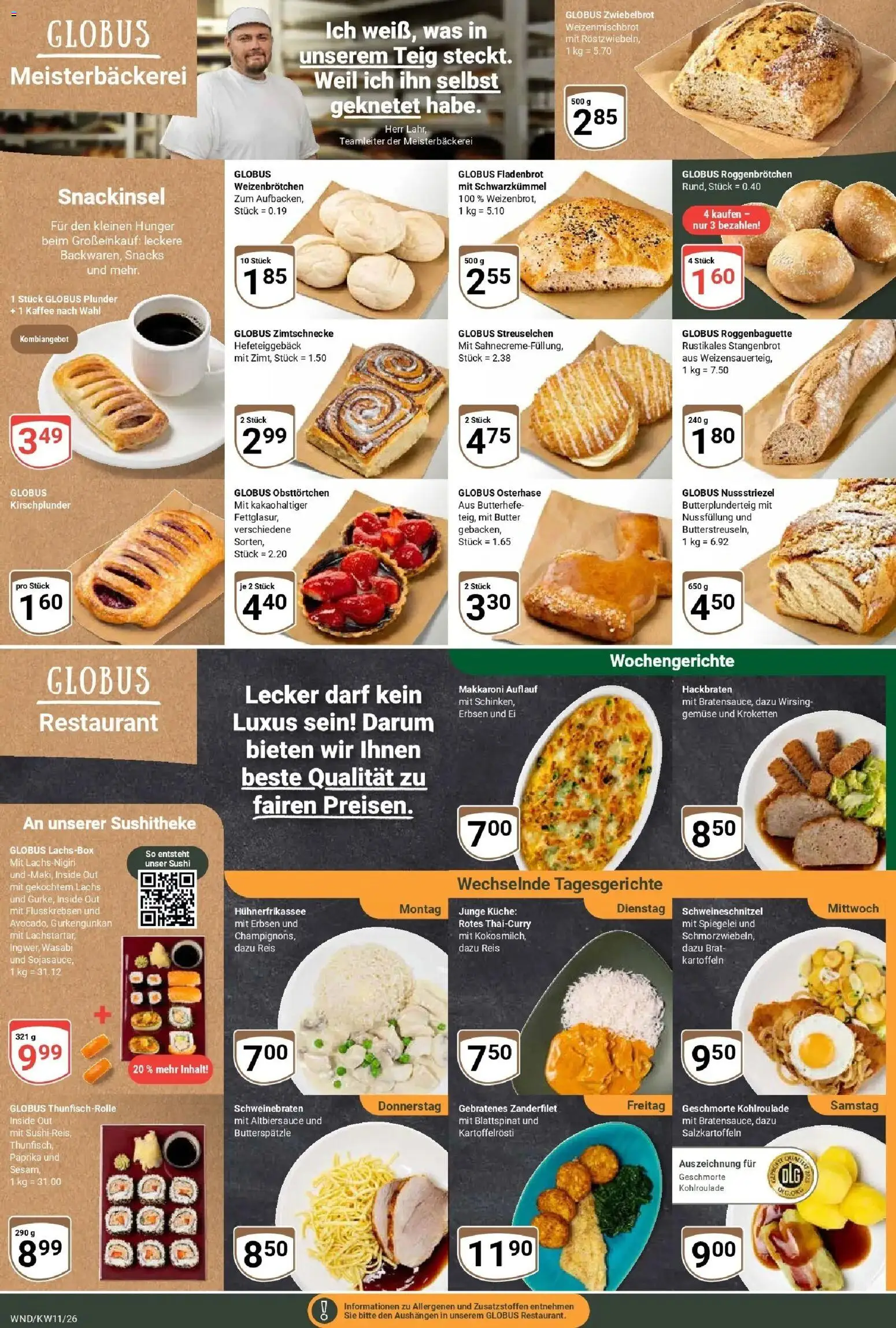 Globus prospekt St. Wendel	 – gültig ab 09.03.2026 | Seite: 9 | Produkte: Lachs, Kartoffeln, Gemüse, Erbsen