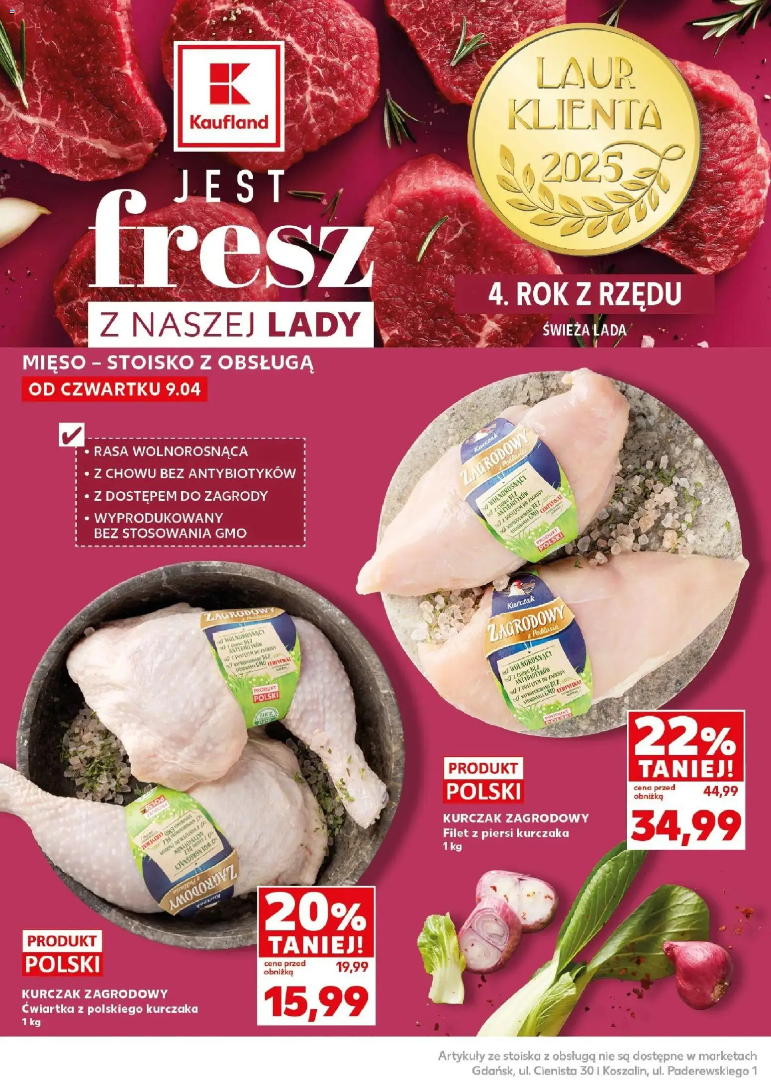 Kaufland gazetka - Mocny start od 13.04.2026 | Strona: 14 | Produkty: Piersi, Mięso, Kurczak zagrodowy, Filet z piersi kurczaka