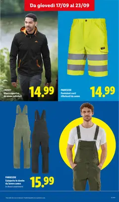 Anteprima del volantino CRIVIT Giacca sportiva da uomo softshell, Giacca sportiva da uomo softshell valido a partire dal 17/09/2026 | Pagina: 11 | Prodotti: Giacca, Pantaloni