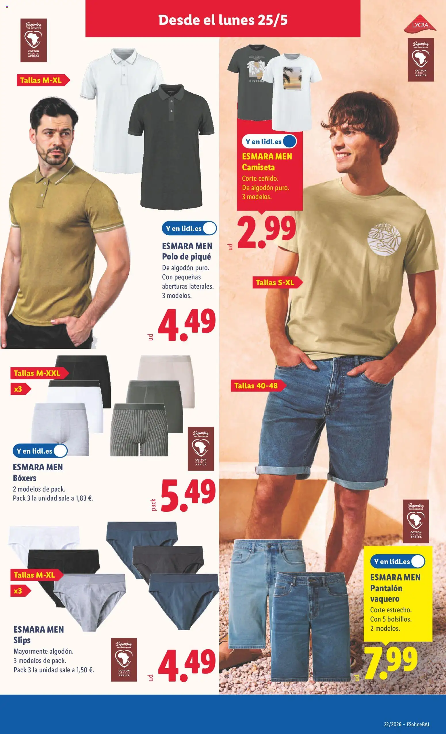 Lidl folleto de bazar │ válido desde el 25.05.2026 | Página: 19 | Productos: Boxers