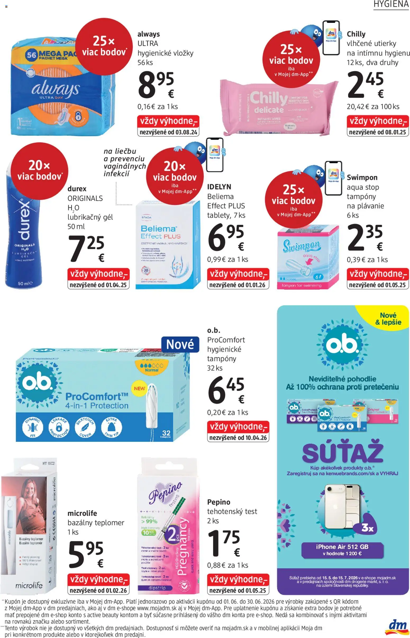 Nové dm drogerie akcie – leták je platný od 01.06.2026 | Strana: 27 | Produkty: Teplomer, Iphone