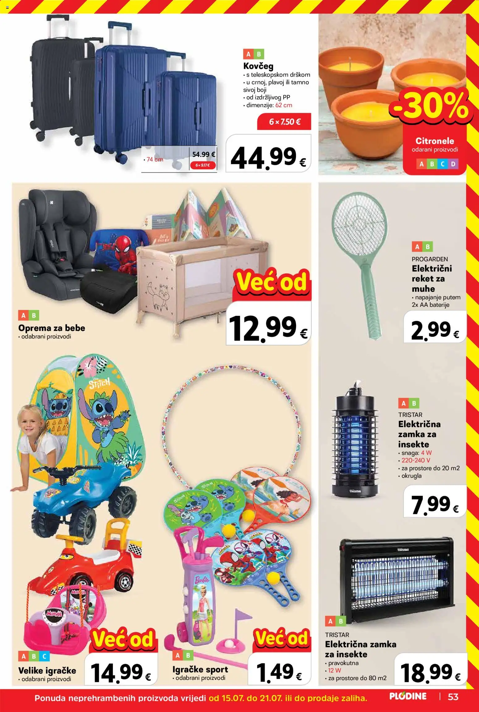 Plodine katalog | vrijedi od 22.07.2026 | Stranica: 53 | Proizvodi: Baterije, AA baterije, Igračke