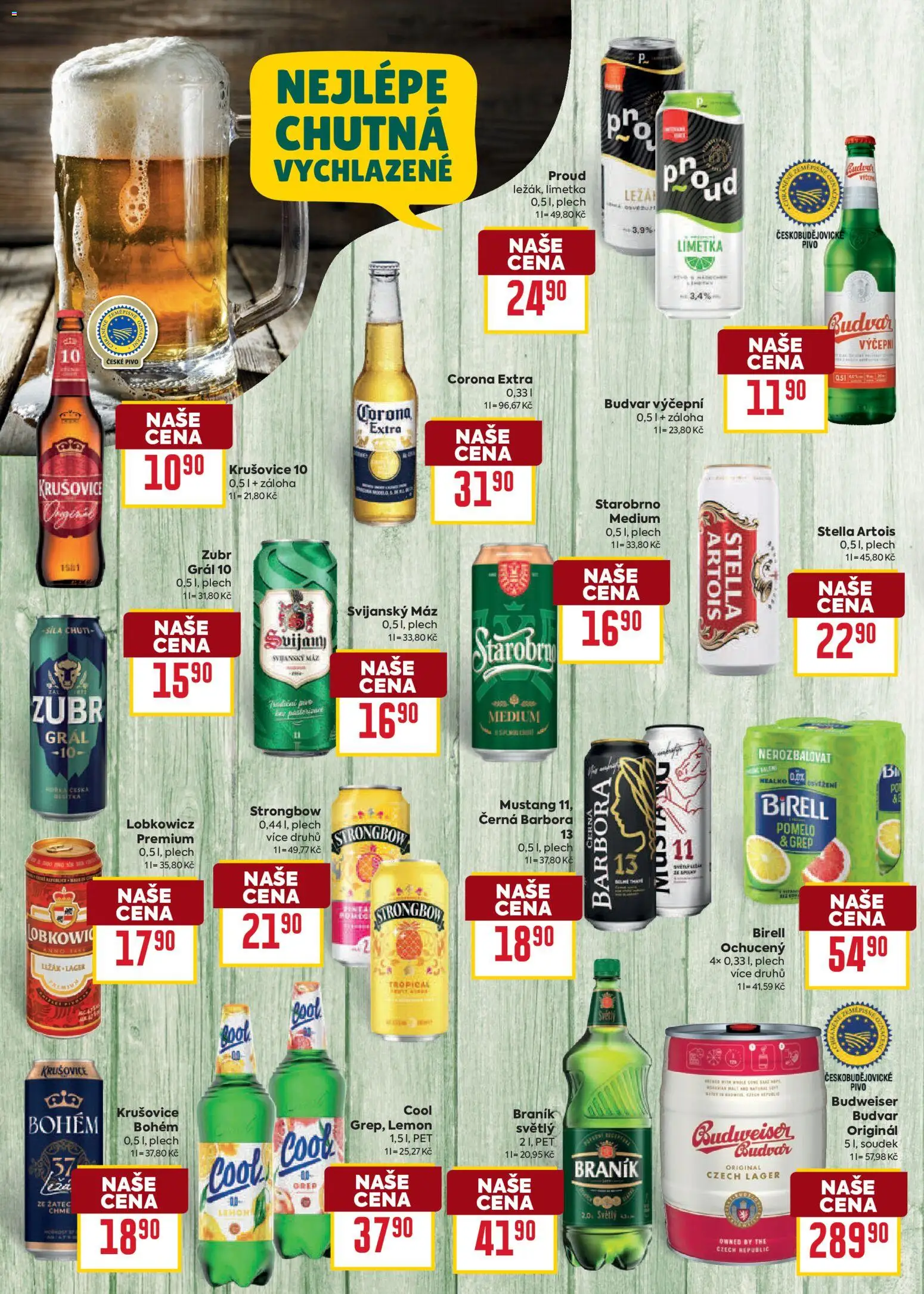 Billa leták Grill od 19.08.2026 | Strana: 8 | Produkty: Starobrno, Budvar, Strongbow, Krušovice