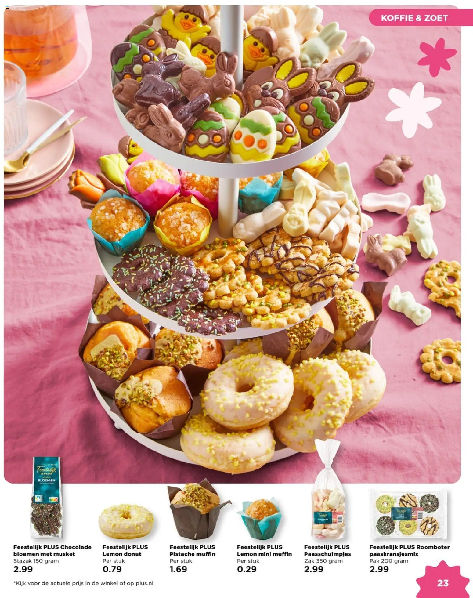 {H1} | Pagina: 23 | Producten: Koffie, Chocolade, Muffin, Zak