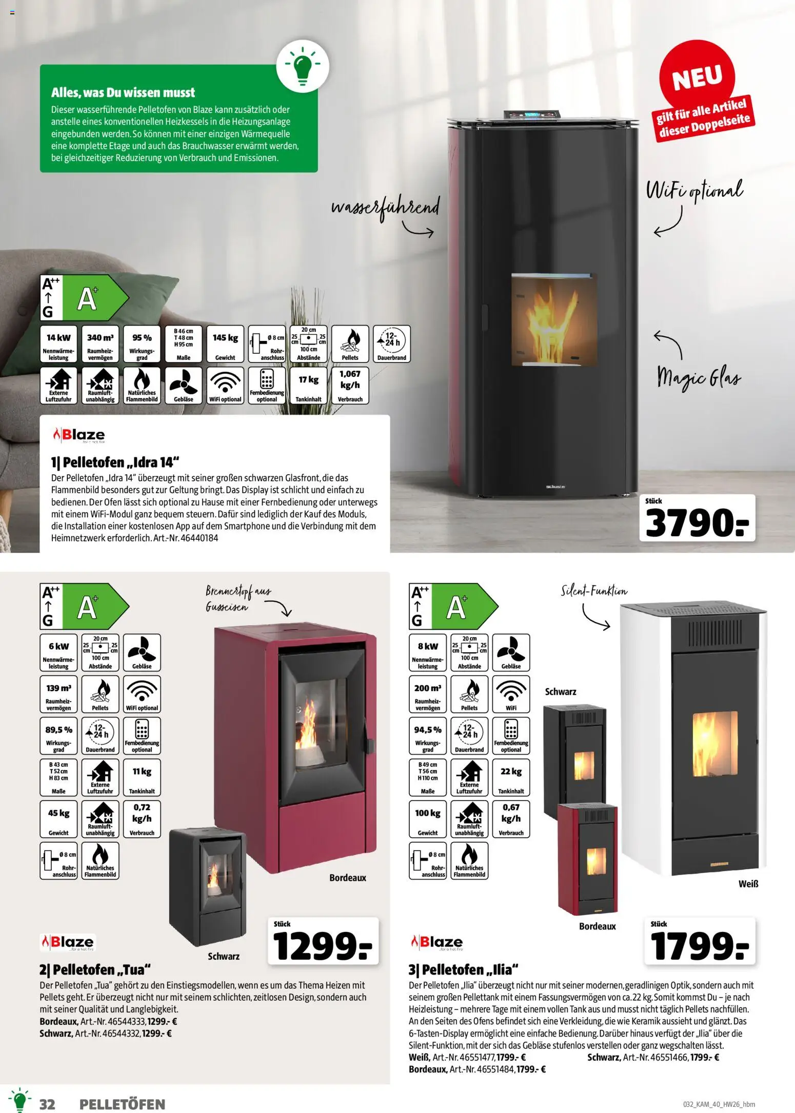 Hagebau Kaminofen & Zubehör – gültig ab 29.06.2026 | Seite: 32 | Produkte: Ofen, Gewicht, Smartphone