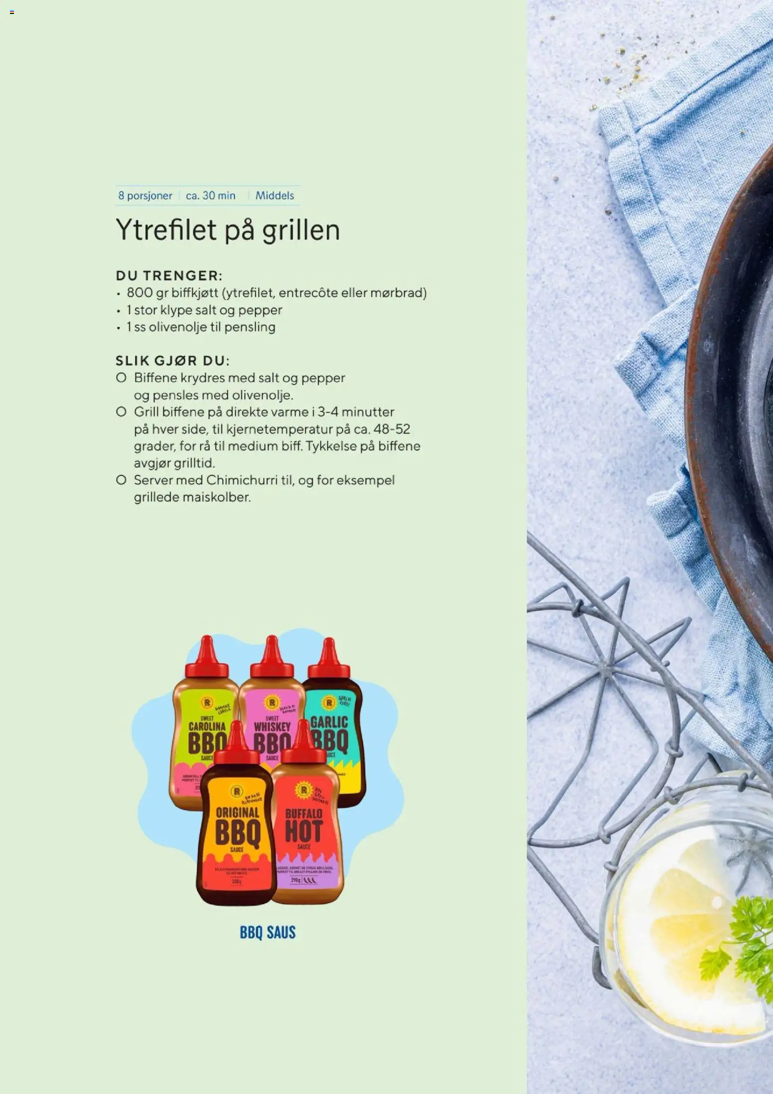 {H1} | Side: 14 | Produkter: Speltbrød, Grill, Суміш дитяча, Saus