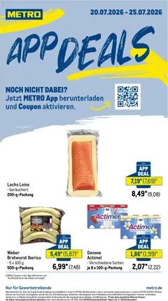 Metro App Deals ab 20.07.2026 gültig