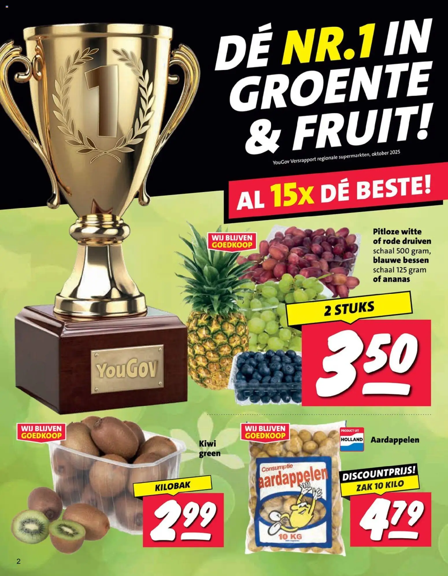 {H1} | Pagina: 2 | Producten: Kiwi, Zak, Aardappelen, Druiven