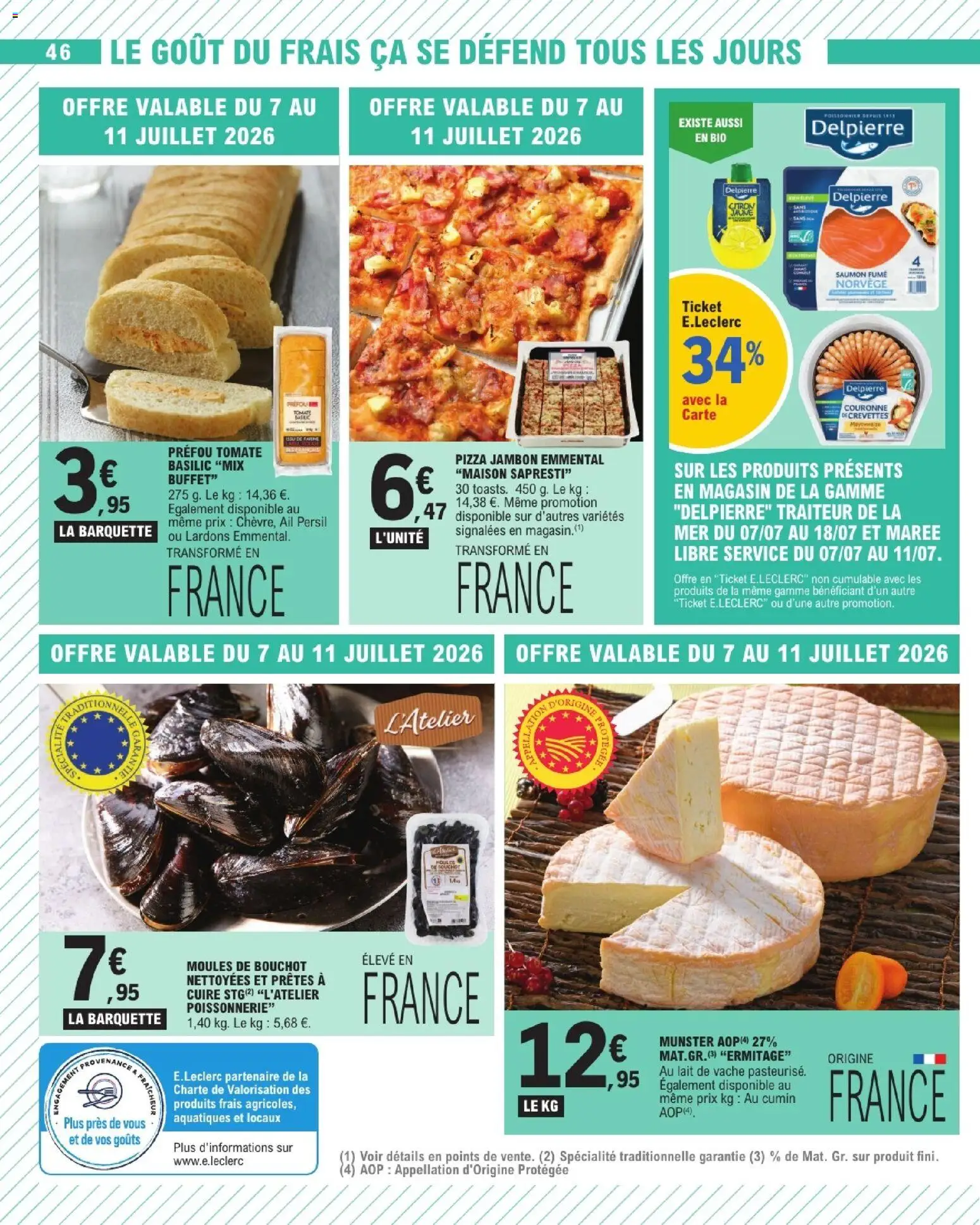 {H1} | Page: 46 | Produits: Ail, Poissonnerie, Emmental, Jambon