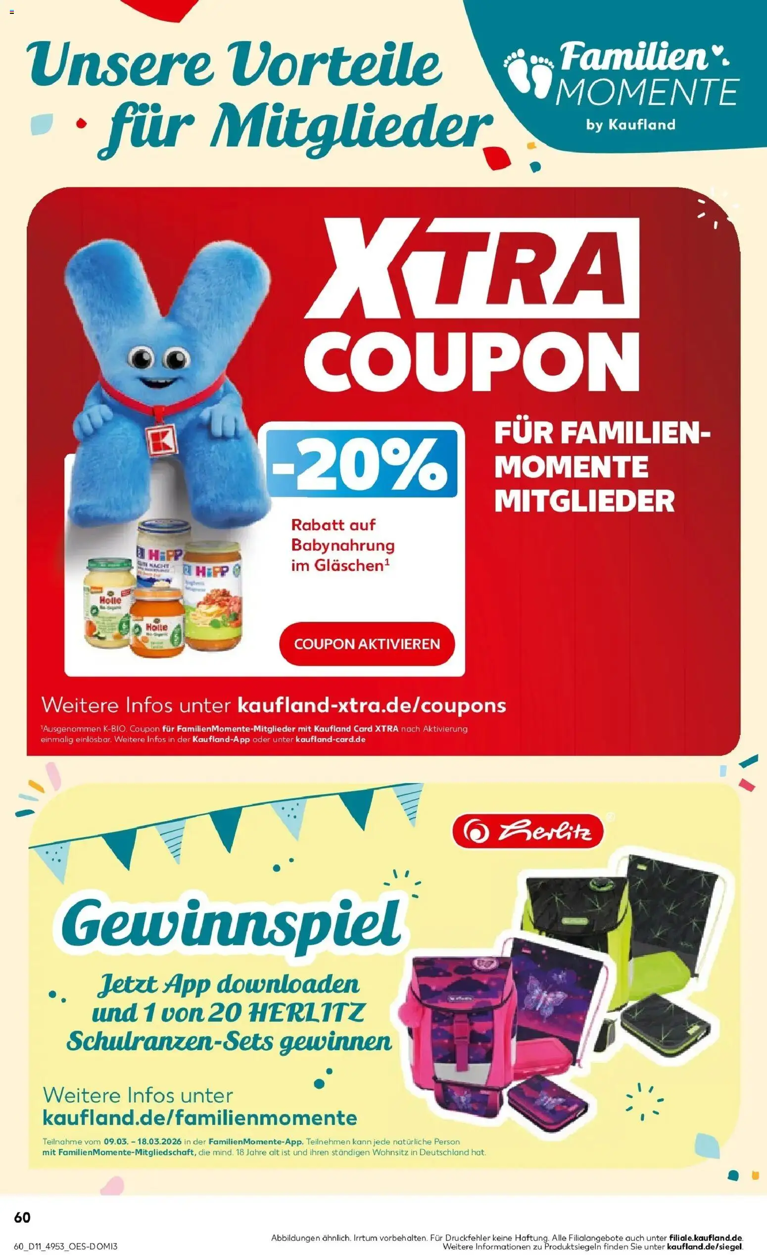 Kaufland Prospekt Meppen	 – gültig ab 09.03.2026 | Seite: 72 | Produkte: Babynahrung