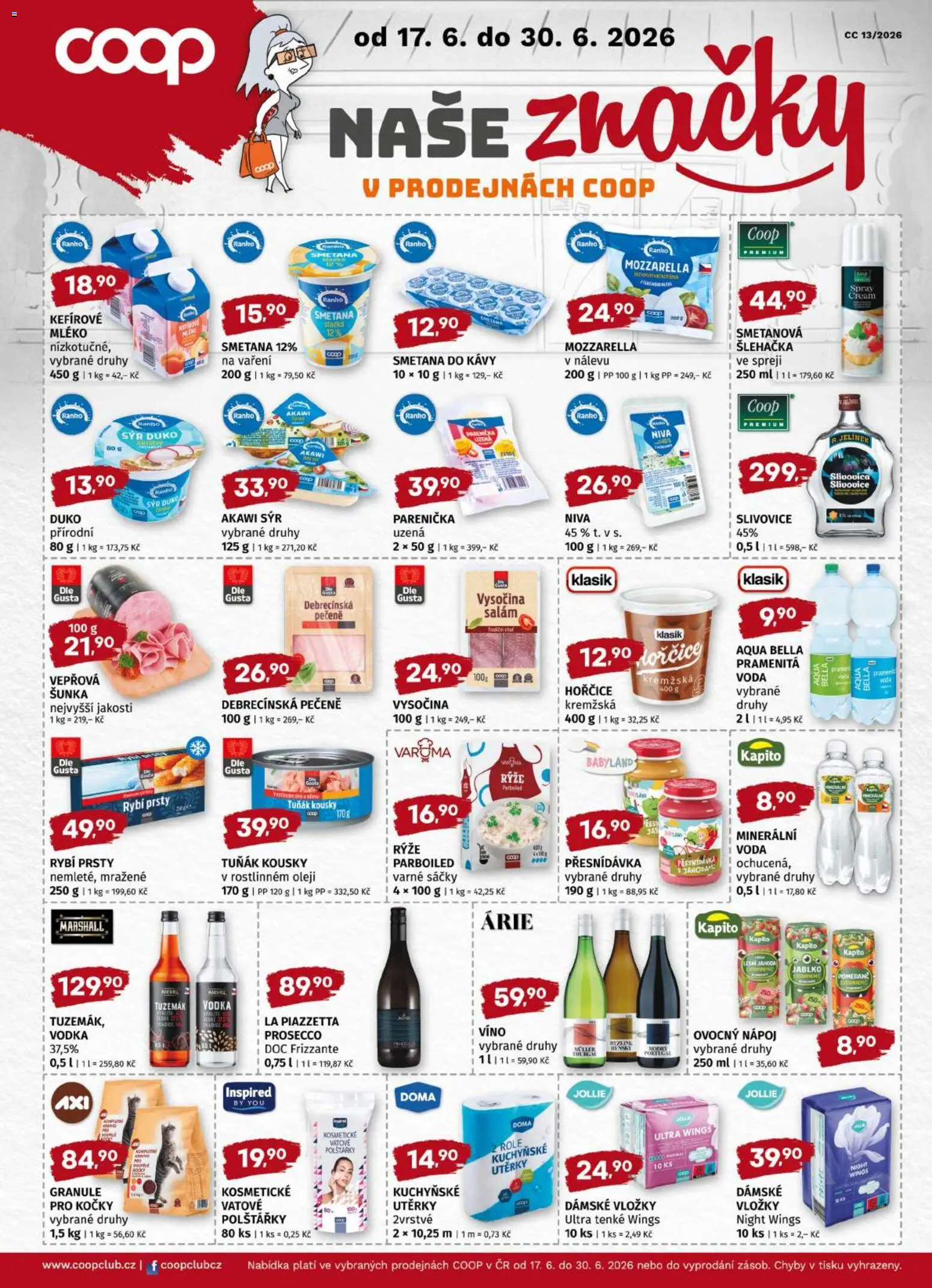 Trefa leták od 17.06.2026 | Strana: 9 | Produkty: Šunka, Víno, Rýže, Hořčice