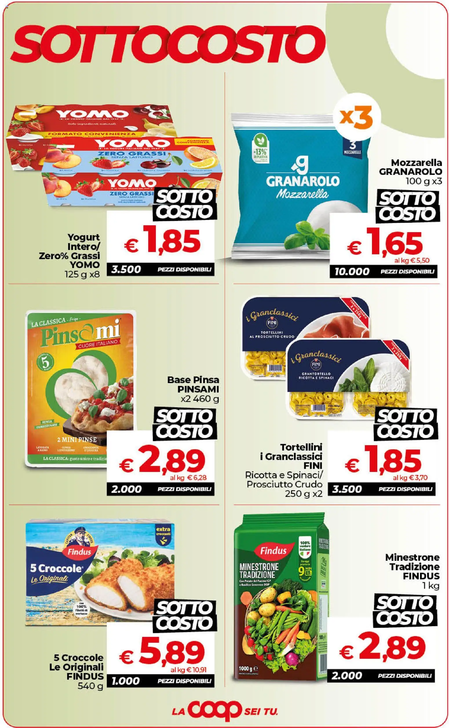 Volantino Ipercoop del 13/10/2026 | Pagina: 2 | Prodotti: Yogurt, Verdure, Mozzarella, Senza lattosio