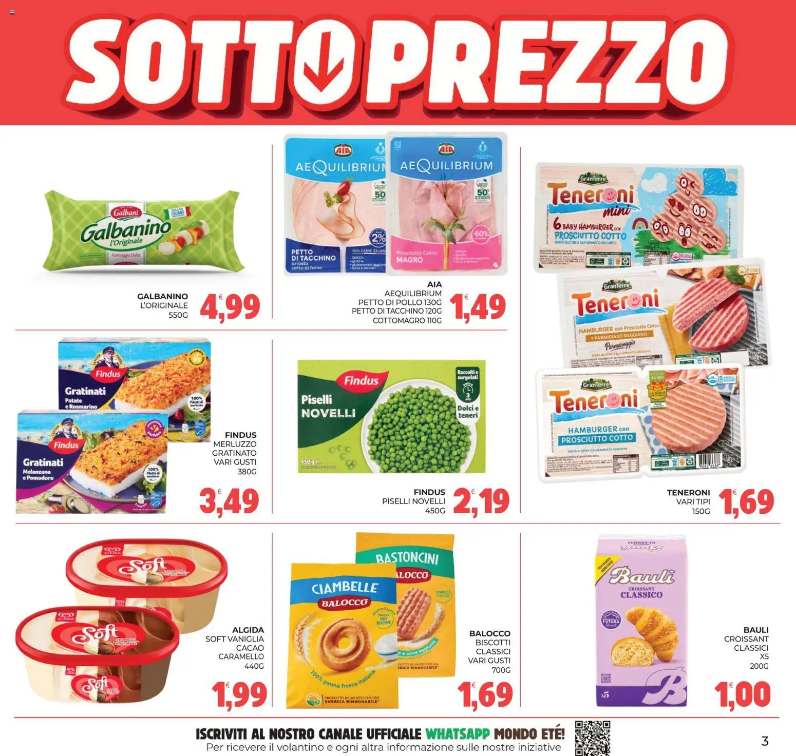 Volantino Eté del 28/07/2026 | Pagina: 3 | Prodotti: Arrosto, Uova, Biscotti, Cacao