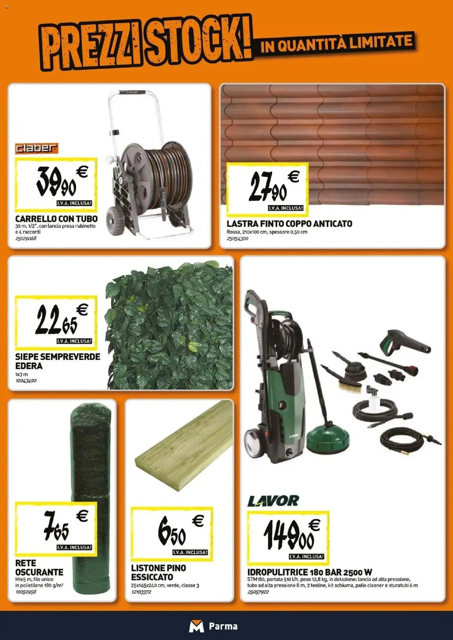 Volantino TECNOMAT del 23.04.2026 | Pagina: 17 | Prodotti: Tubo, Carrello, Idropulitrice, Presa