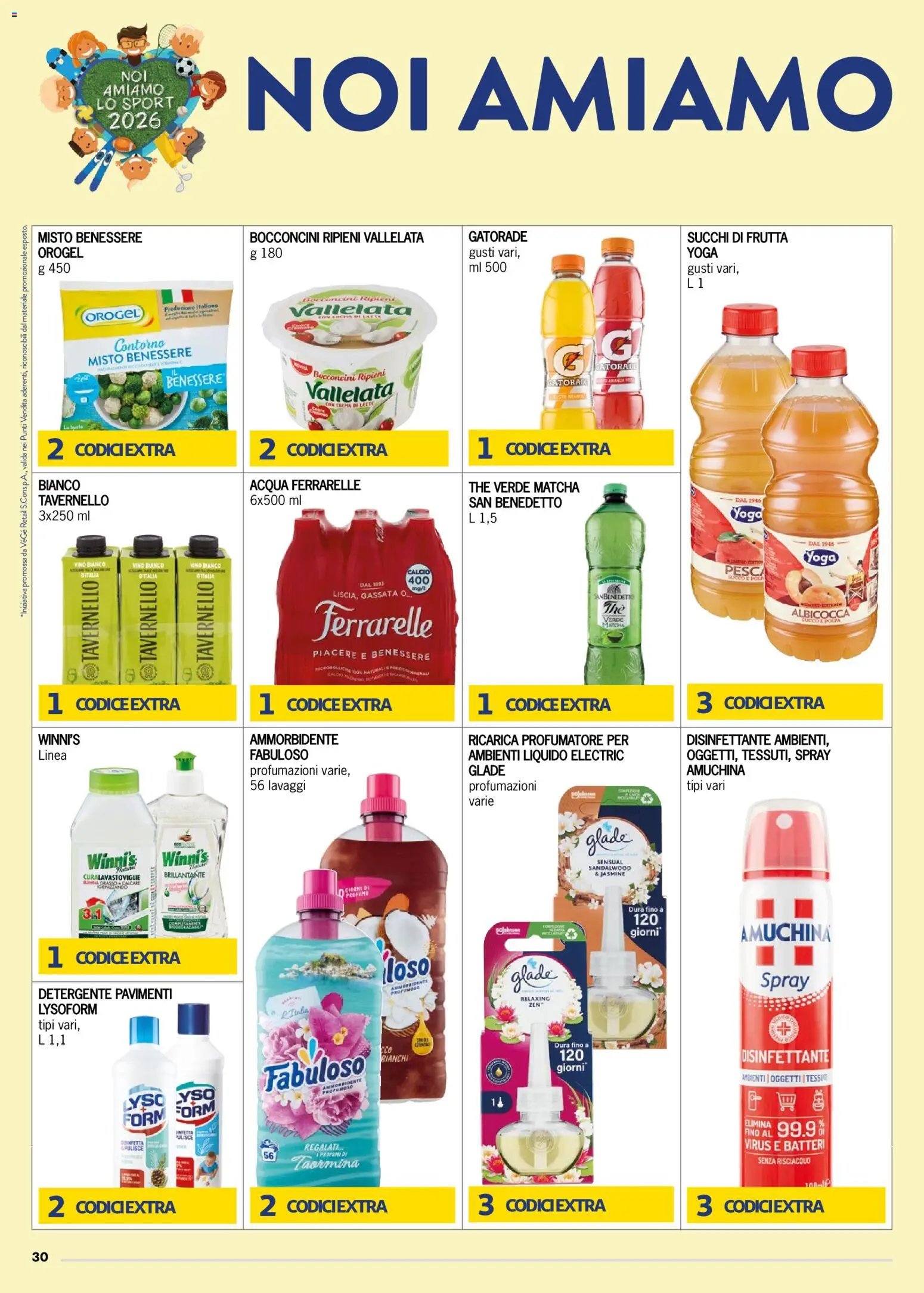 Volantino bennet del 07.04.2026 | Pagina: 30 | Prodotti: Detergente, Acqua, Frutta, The