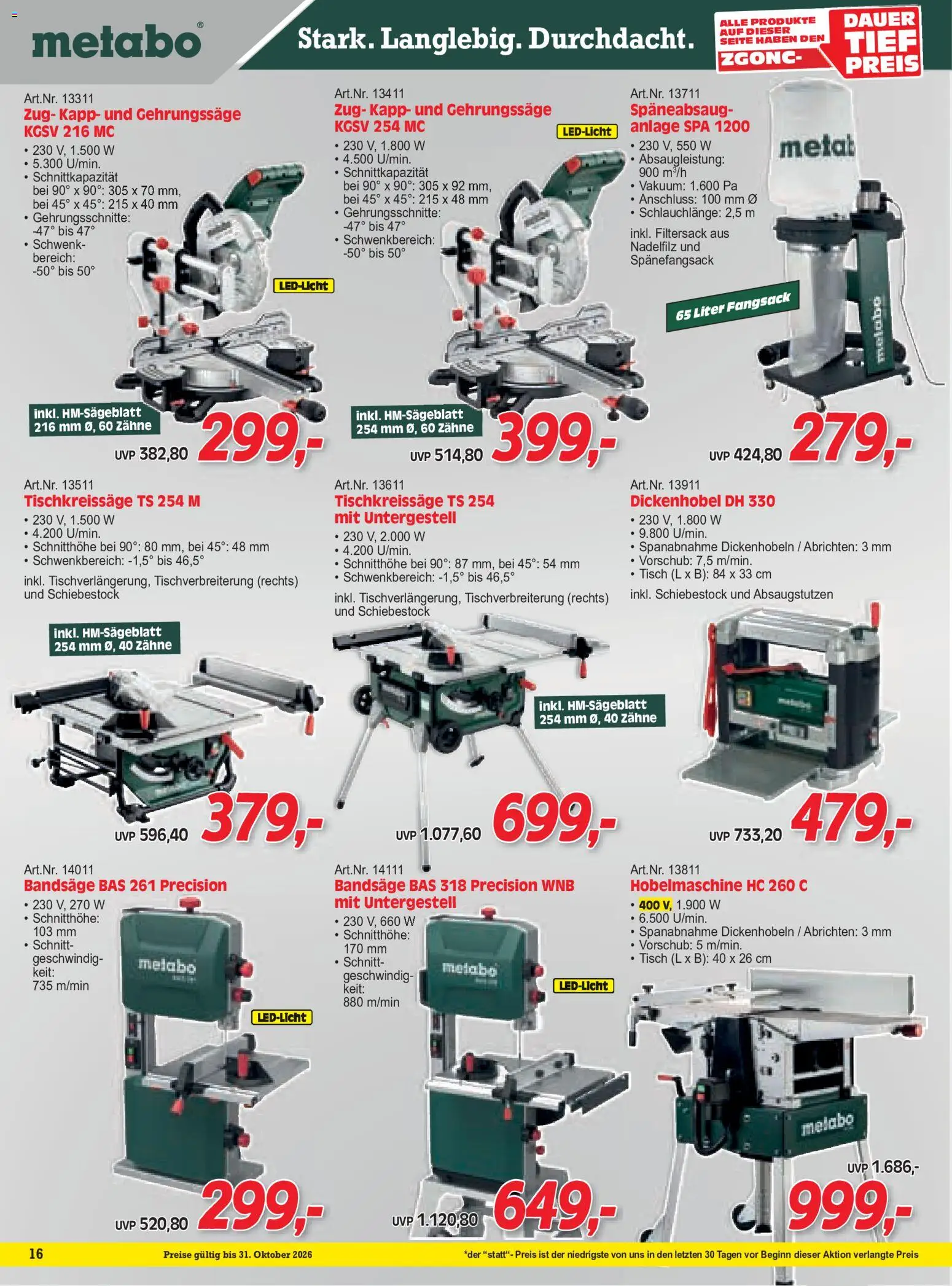 Zgonc Flugblatt gültig ab 01.10.2026 | Seite: 16 | Produkte: Tisch